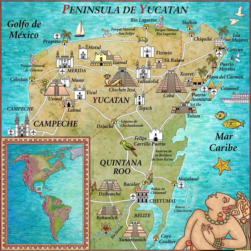 mapa pasion maya
